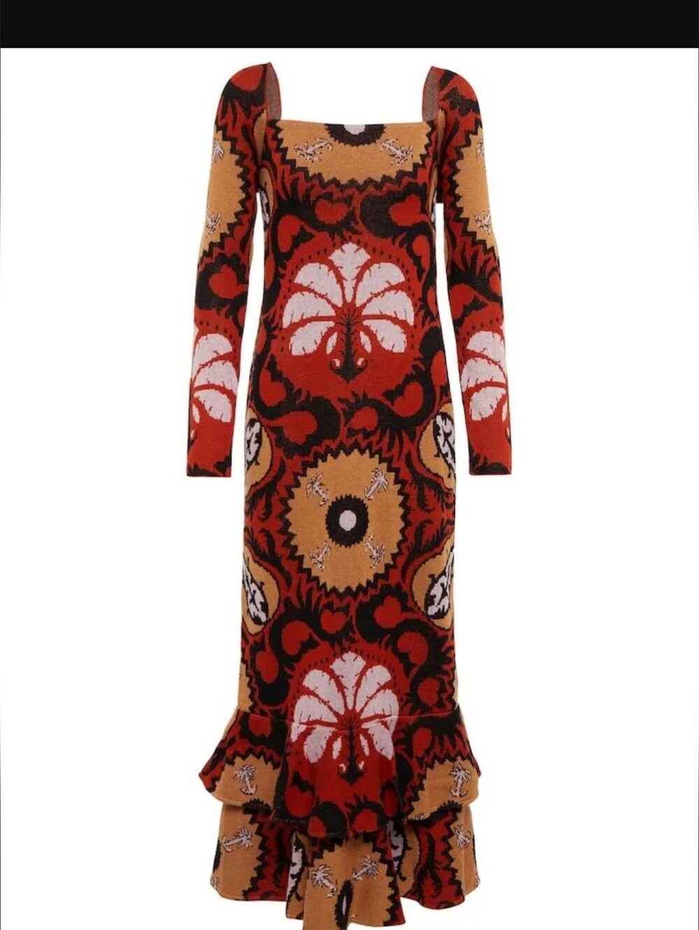 Johanna Ortiz Artful Dream Knit Maxi Dress Medium EXCELLENT